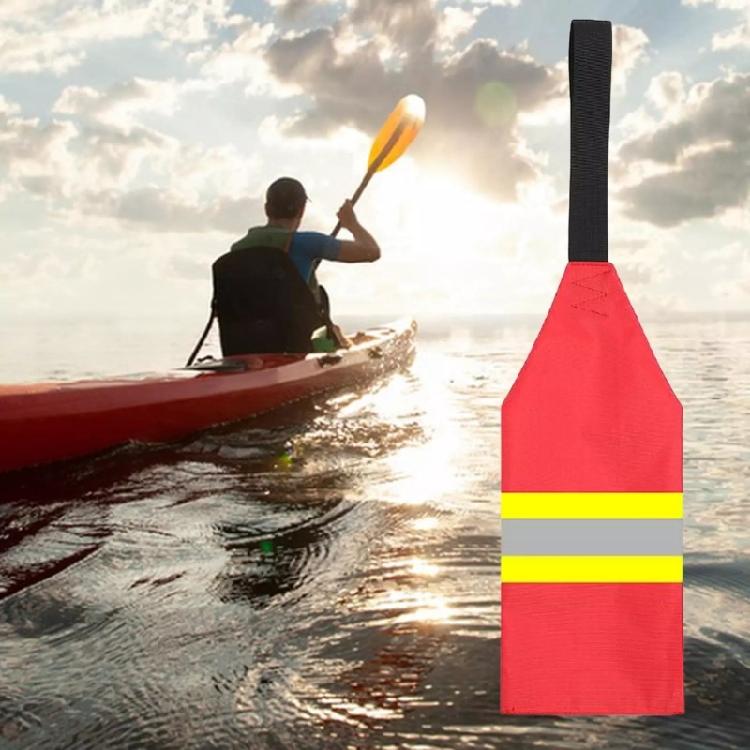 Kayak Warning Flags with Webbing Safety Tow Flags Canoes Redness Warning Flags for Kayak Towing Canoes Truck Enduring