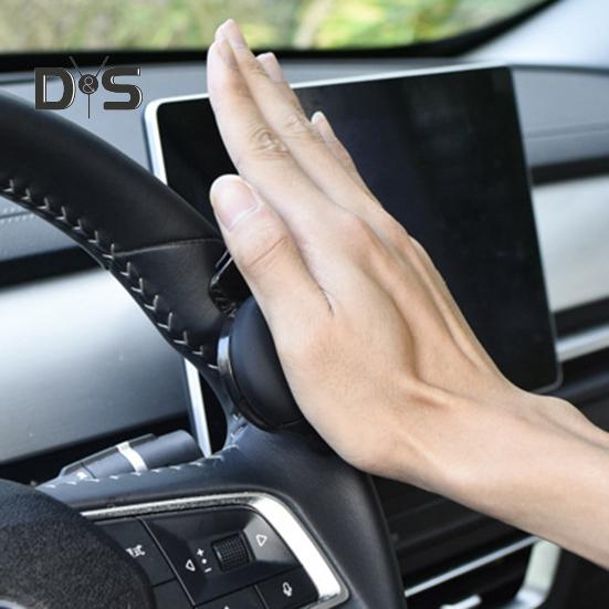 Posilovač volantu do auta Kovová ložiska Protiskluzová silikonová rukojeť Rotace o 360 stupňů Asistenční koule pro řízení jednou rukou Univerzální interiér