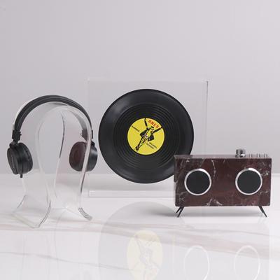 Modern Simple Transparent Earphone Stand Ornaments TV Cabinet Study Room Living Room Children's Room Music Theme Model Room Ornaments