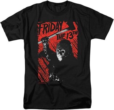 New Friday the 13th Jason Lives Black Horror Mens Vintage T-Shirt Unisex T-Shirt