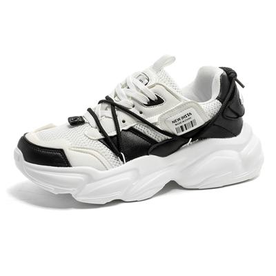 INS Hot Sales Chunky Sneakers Women Thick Sole Jogging Sports Shoes Men Mesh Breathable Platform Dads Shoes Male Walking Shoes