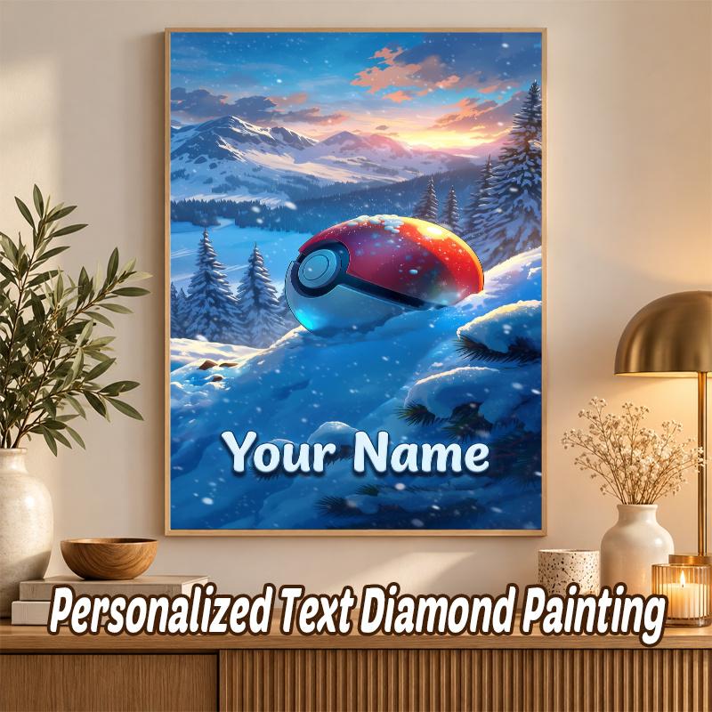 Darkrai Custom Name Diamond Painting Personalized 5D Full Drill DIY Diamond Art Home Decor