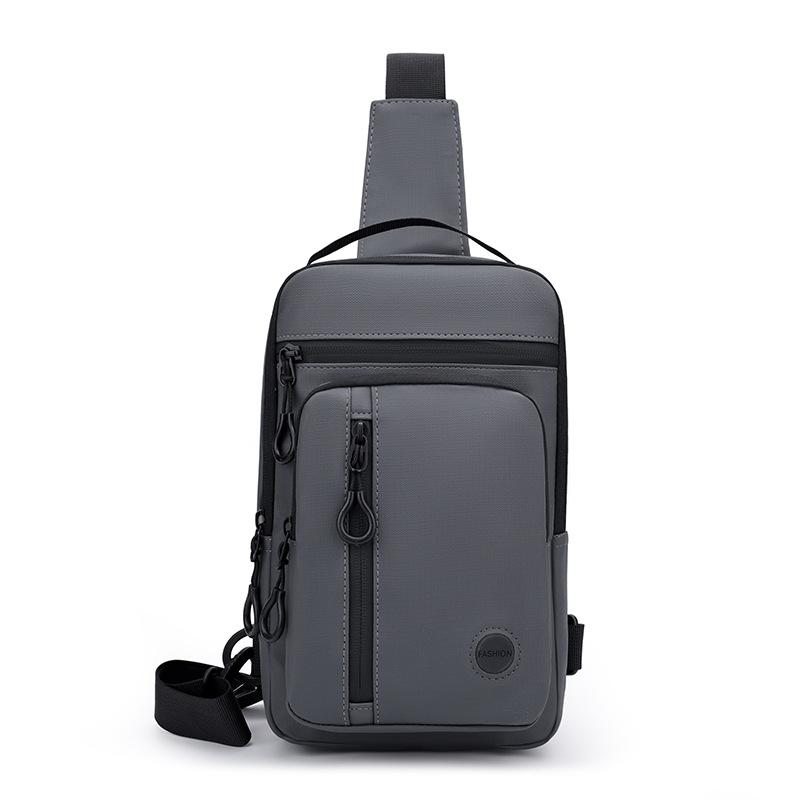 Men's Chest Bag Multifunctional Lightweight Large Capacity Commuting Nylon Outdoor Crossbody Bag