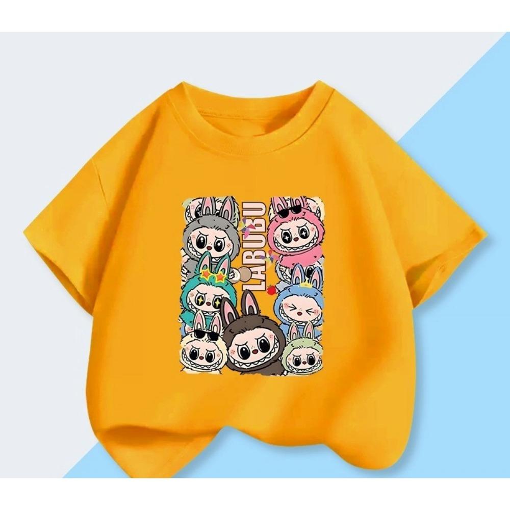 Monster Short-sleeved for Girls Fashionable Summer Clothes Half-sleeved Top