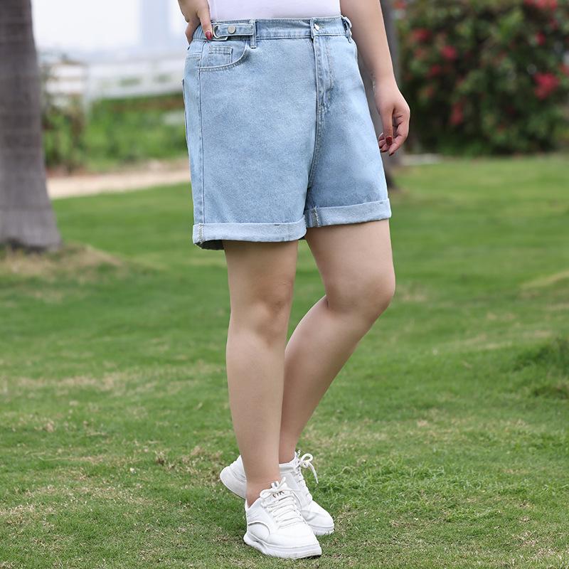 Summer Plus-size Women's Casual Shorts Loose-fitting Wide-leg Slimming Jeans