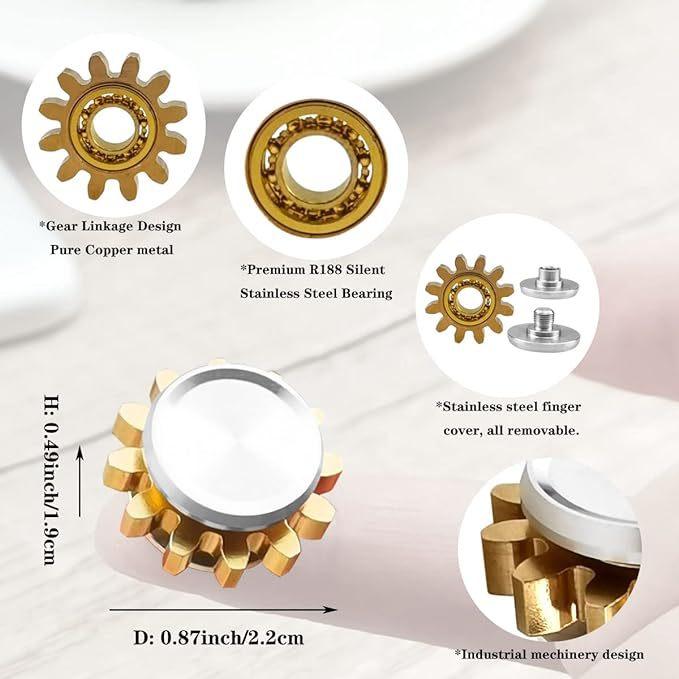 Mini Fingertip Gyroscope Children's Toy Adult Boys Stress Relieving Finger Gyroscope Spinning Metal Elementary School Students