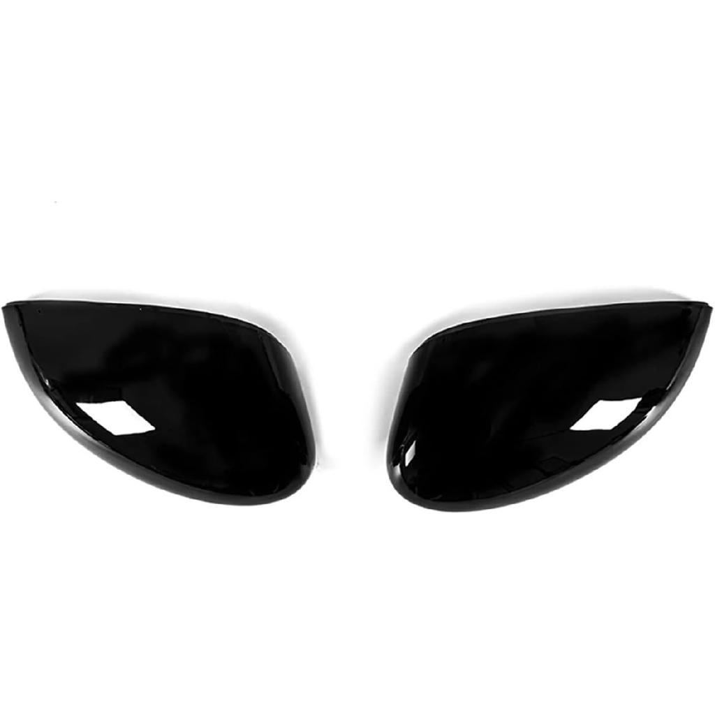 Rearview Mirror Cover 6 Color Side Wing Trim Clip-on Decor Cap Car Refit Accessories Compatible For Ford Fiesta MK7 2009-2017(Glossy White Left)