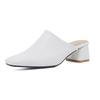 Fashion New Summer Candy Colored Low Heel Outdoor SlippersEuropean and American Women's Simple and Fashionable Coarse Heel Sandals