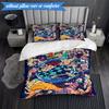 Vibrant Anime Characters 3pcs K-pop Music Group Bedding set,Ideal for Bedroom, Dormitory,Including Duvet Cover And 2pcs Pillowcases,Fan Gifts