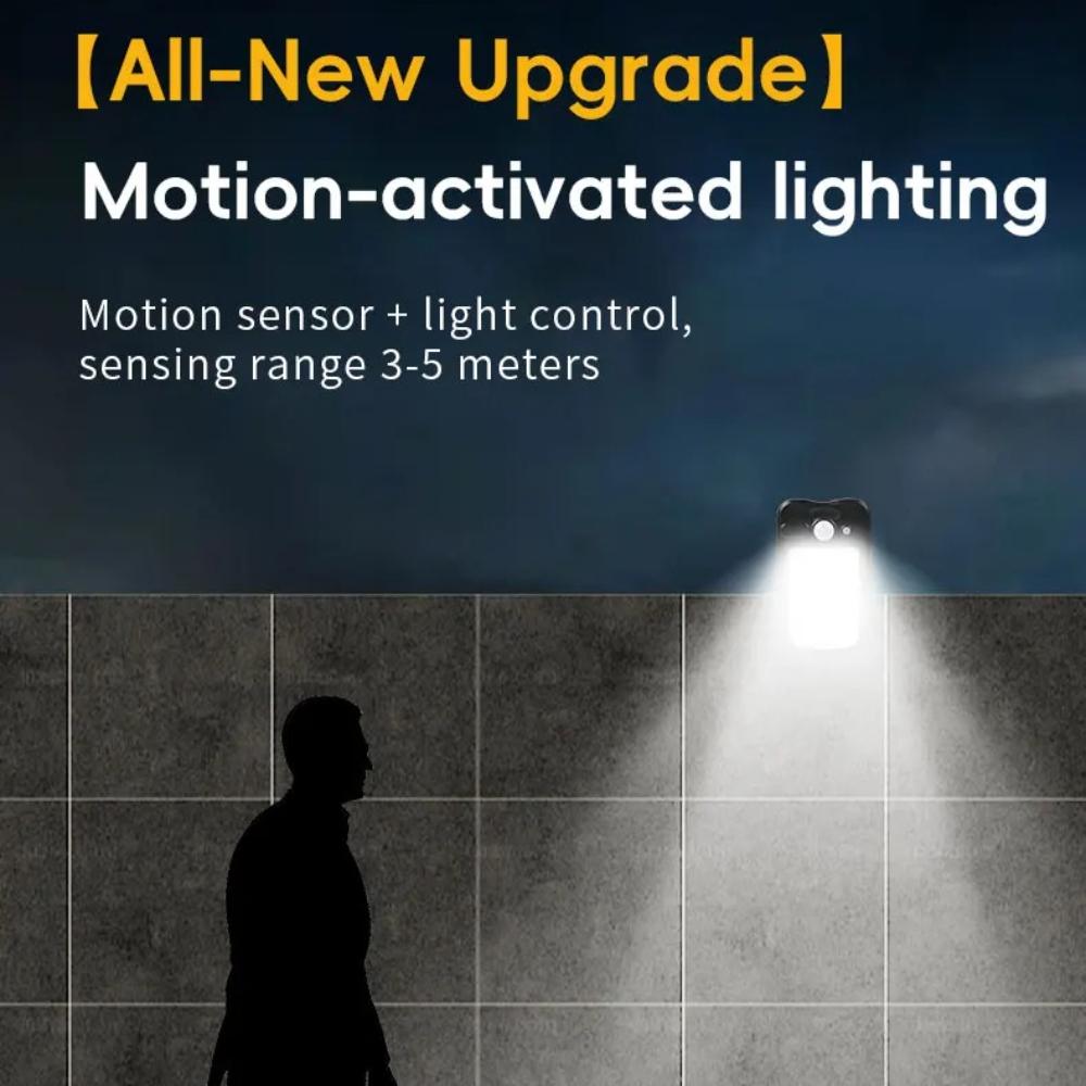 Clip-on LED Solarleuchte Smart Human Induction Outdoor Gartenleuchte Wasserdichte Außenlampe für Zelt Garage Hof Hohe Helligkeit