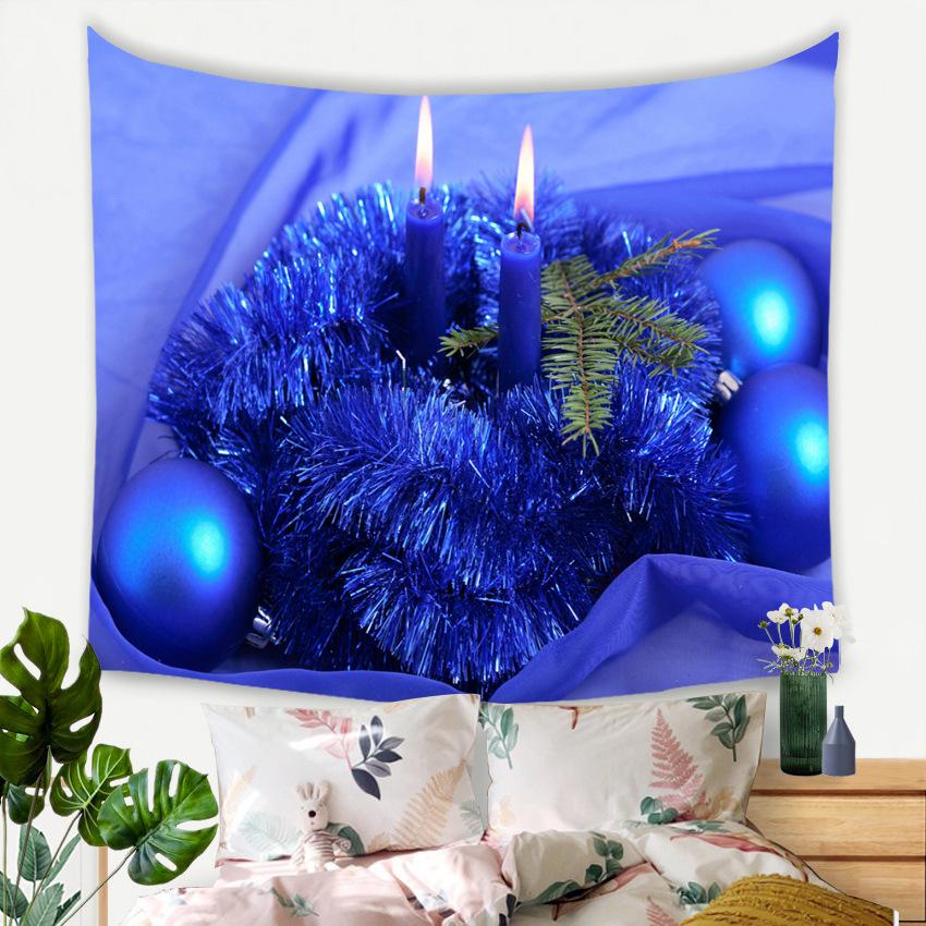 Christmas Tree Tapestry Full of Colorful Balls, Bedroom and Living Room Background Hanging Cloth