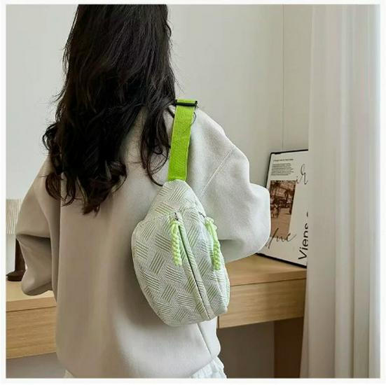 Stilvolle koreanisch-japanische Bauchtasche: Damen Umhängetasche mit mehreren Fächern für Radfahren und den täglichen Gebrauch