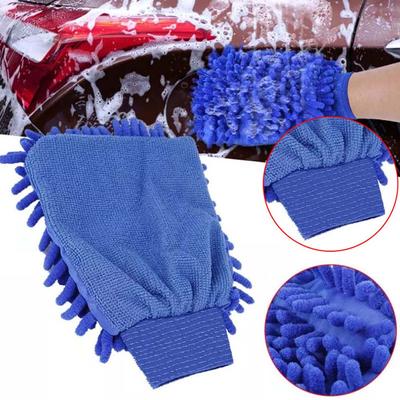 Car Wash Towels Microfiber Chenille Car Cleaning Towel Mitt Glove Soft Drying Cloth Hemming Wash Towel Water Suction Clearner