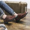 Young Men's Tooling Shoes Trendy Shoes Big Head Leather Shoes Men's Low Top Martin Shoes British Fashion Leather Casual Shoes