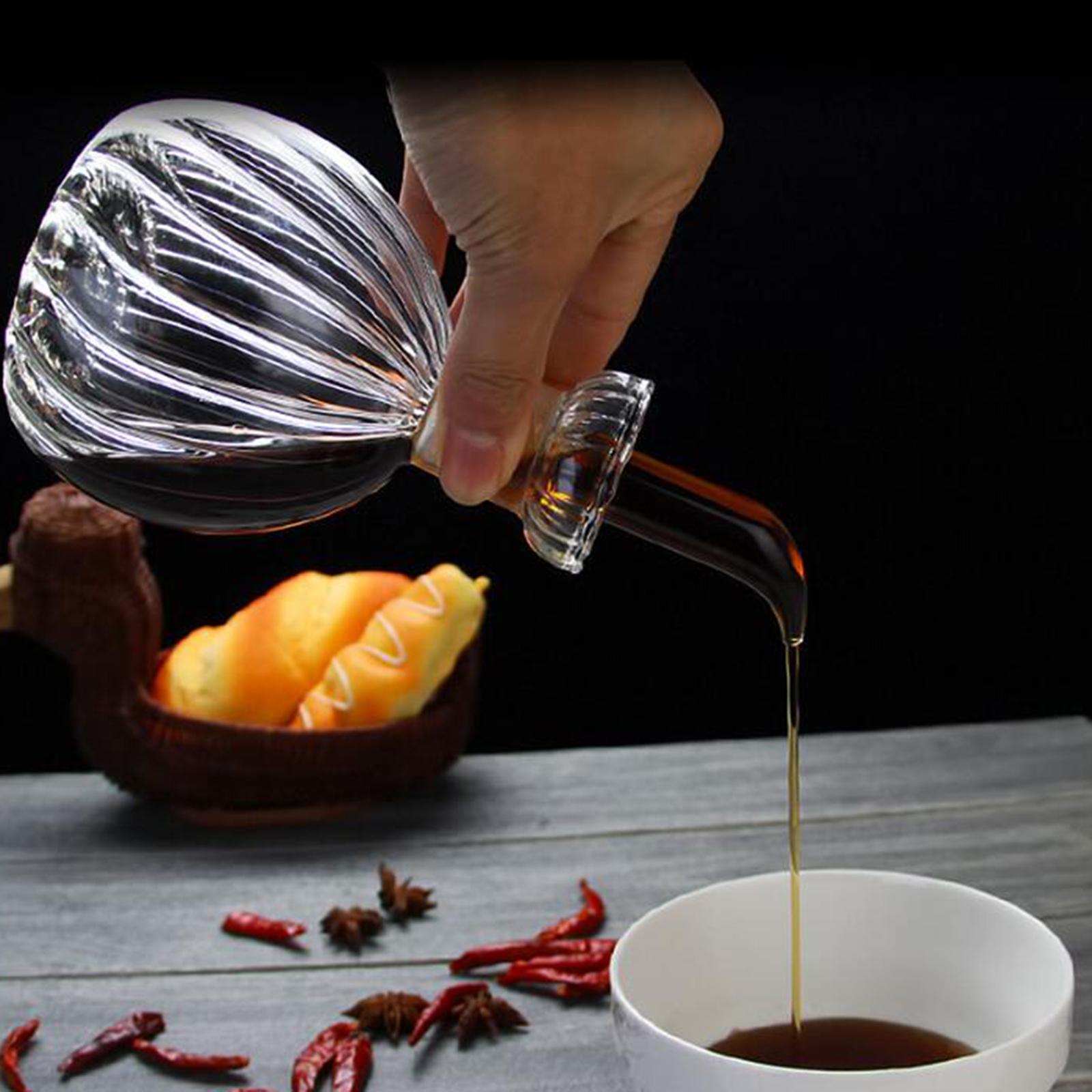 

Бутылка-диспенсер для масла для кухни, элегантный внешний вид, прозрачный графин для кухни и барбекю, контейнер для жидких приправ