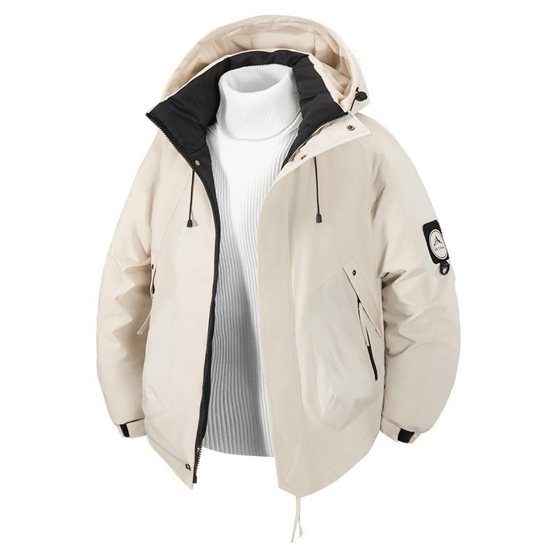 Couple Winter Hiking Cotton Jacket Thick Warm Outdoor Stand Collar Coat Men Women