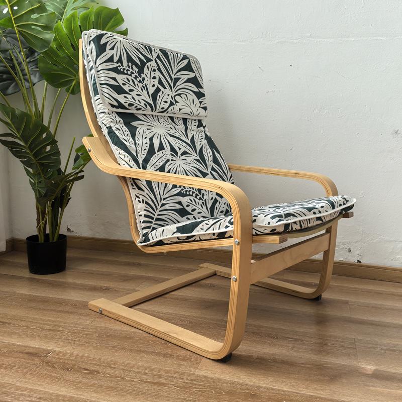 Birch Wood Recliner Bonn Armchair - Adult Leisure Chair for Balcony and Pregnant Women.