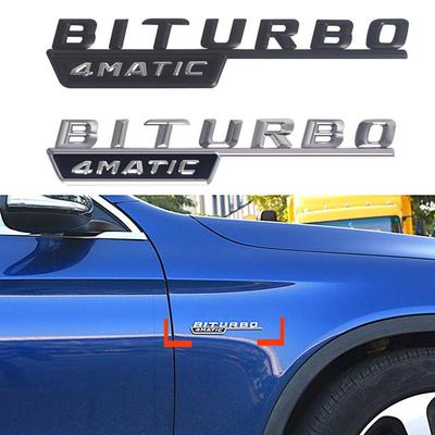BITURBO 4Matic Automotive Bumper Sticker 2 Pieces for Cla, Clk, Gla Glc Gle Gt, Gls, Gl, Cls, Slc, Slk, Sls, W204, Car Style