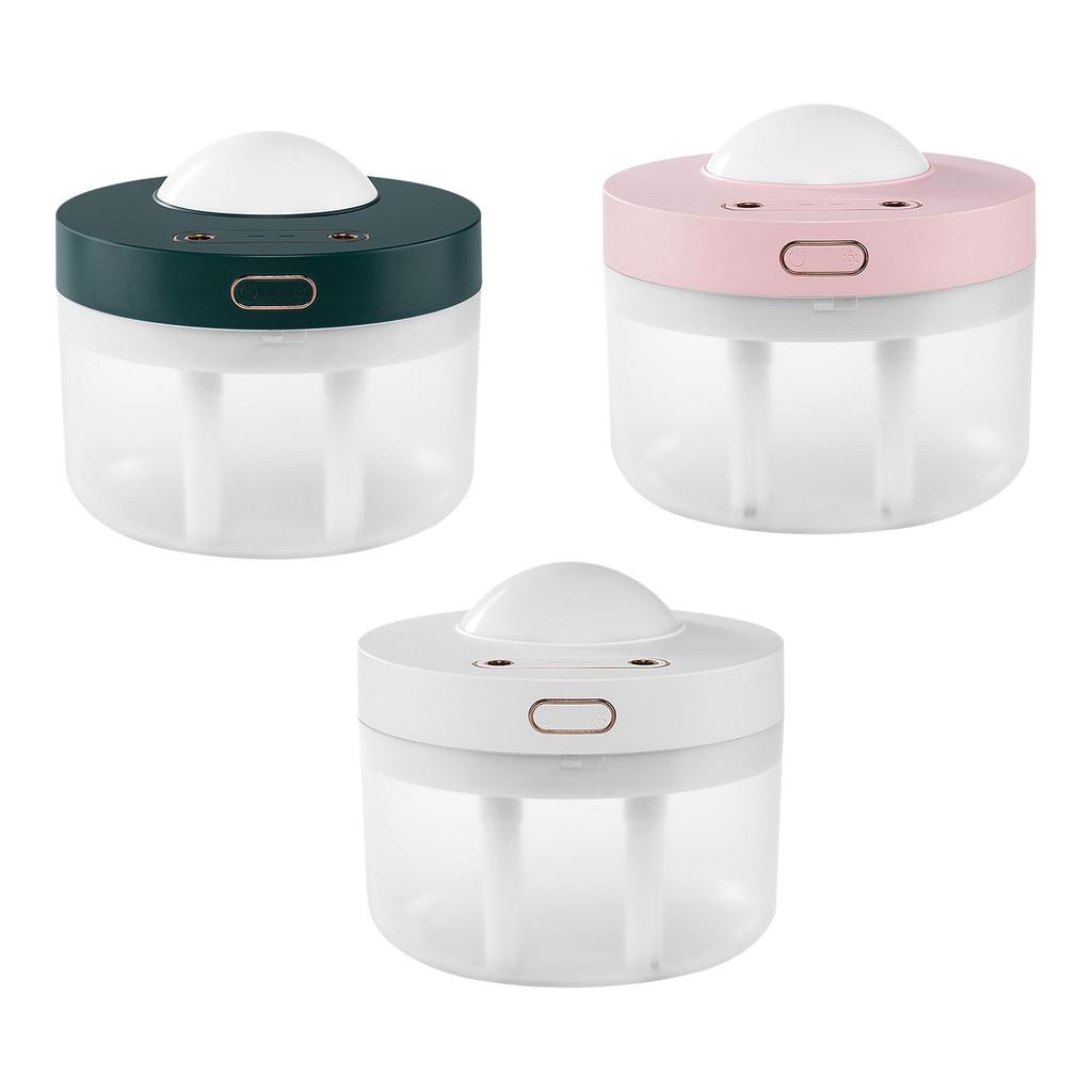 Umidificator de aer cu lampă de noapte LED Decor Multifuncțional Zgomot redus Umidificator personal pentru camera copilului, birou, dormitor, yoga, acasă