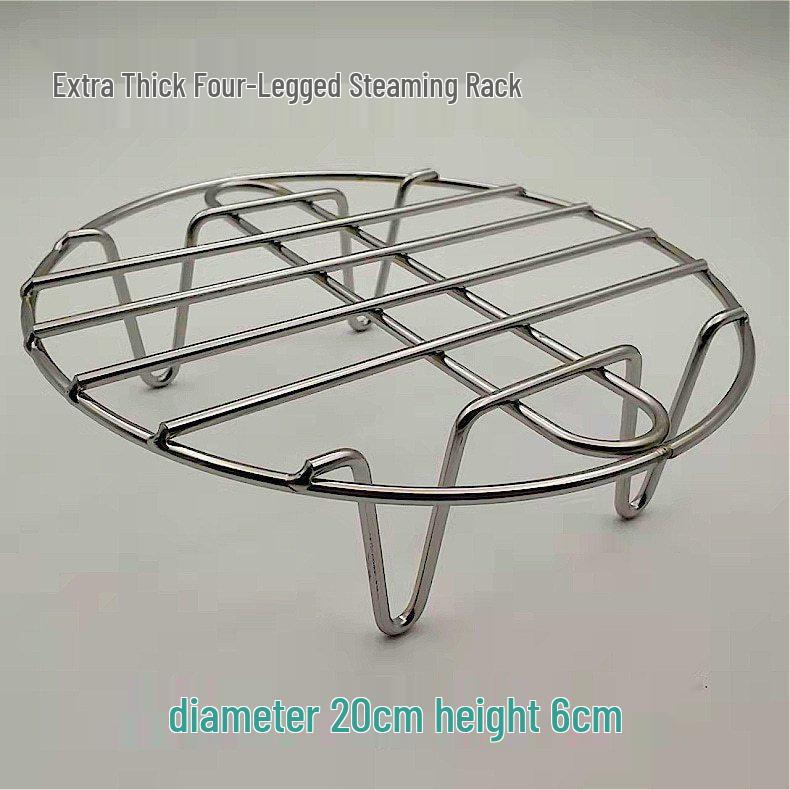 Stainless Steel Mini Steaming Rack & Heat Insulation Pad for Electric Pots
