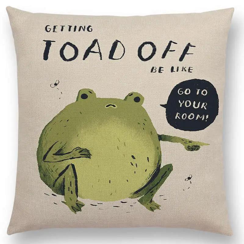 Magical Animals Sofa Throw Pillow Case Fantasy Adventure Fairy Tales Bear Walrus Wild Boar Bird Dog Cushion Cover