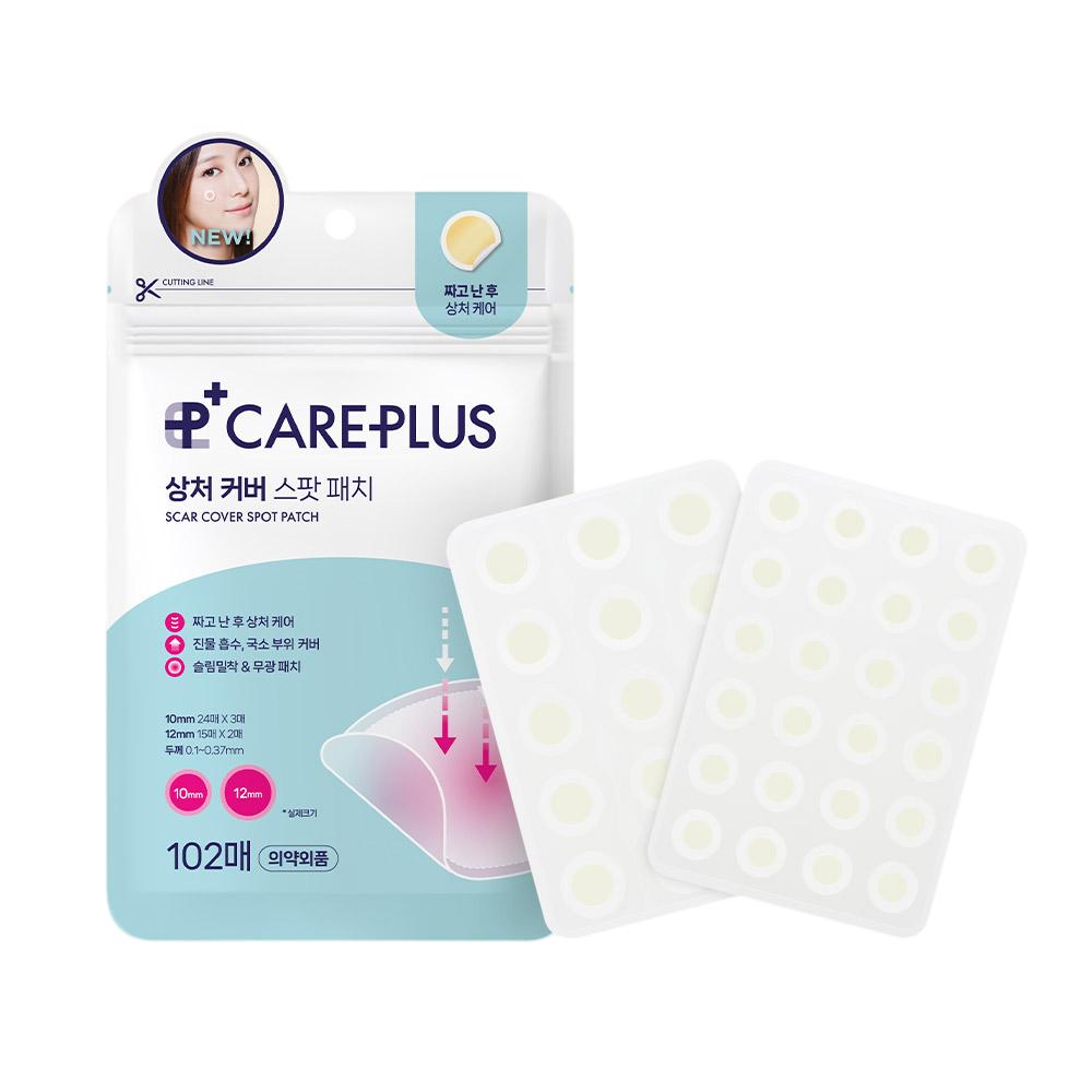Care Plus Scar Cover Spot Patch, 102pcs - Hydrocolloid Acne Patch, Korean 102pcs