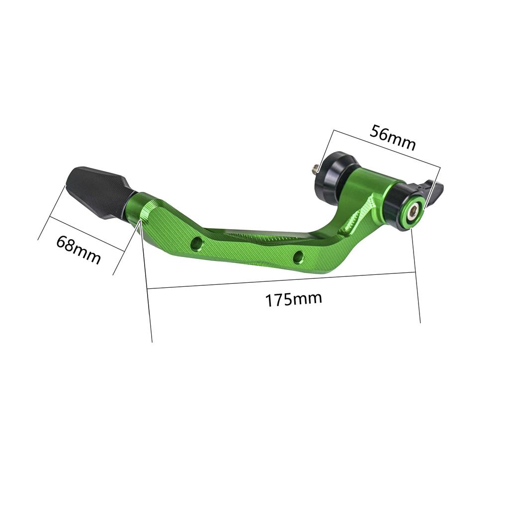 Motikvans Knuckle Grip CNC Aluminium Custom Teile für Kawasaki Ninja Grün Protektoren, Protektoren, Handschützer, 400/Z400,