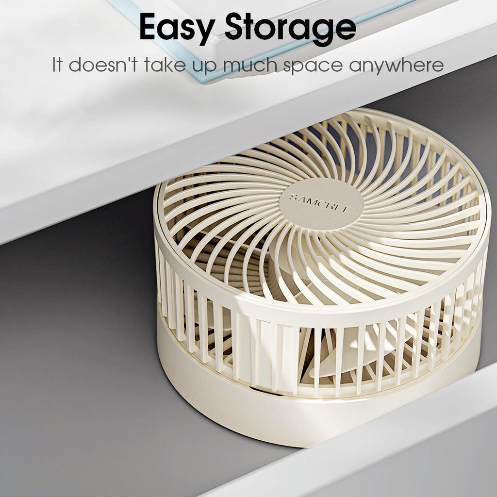 Portable Folding Telescopic Floor Fan 1 Wind Speed Adjustment USB Mini Summer Silent Student Desktop Table Fan