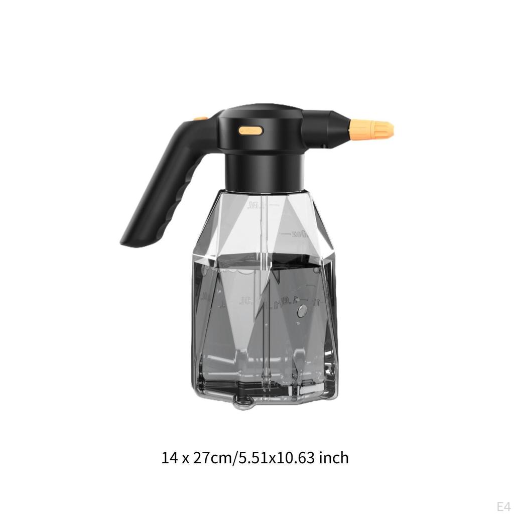 Regador elétrico de 2 litros, pulverizador de espuma para lavagem de carros, 14 x 27 cm para limpeza de janelas