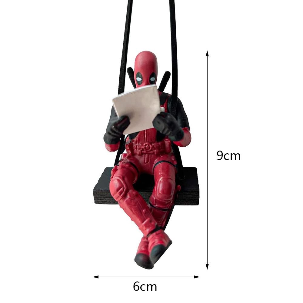 

1 шт. Дэдпул Автомобильный качающийся брелок для подвешивания на зеркало Аксессуары для интерьера автомобиля