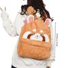 Cute Red Panda Plush Backpack Lovely Large Capacity Animal Bag Popular School Backpacks Book Bag Winter Birthday Best Gift