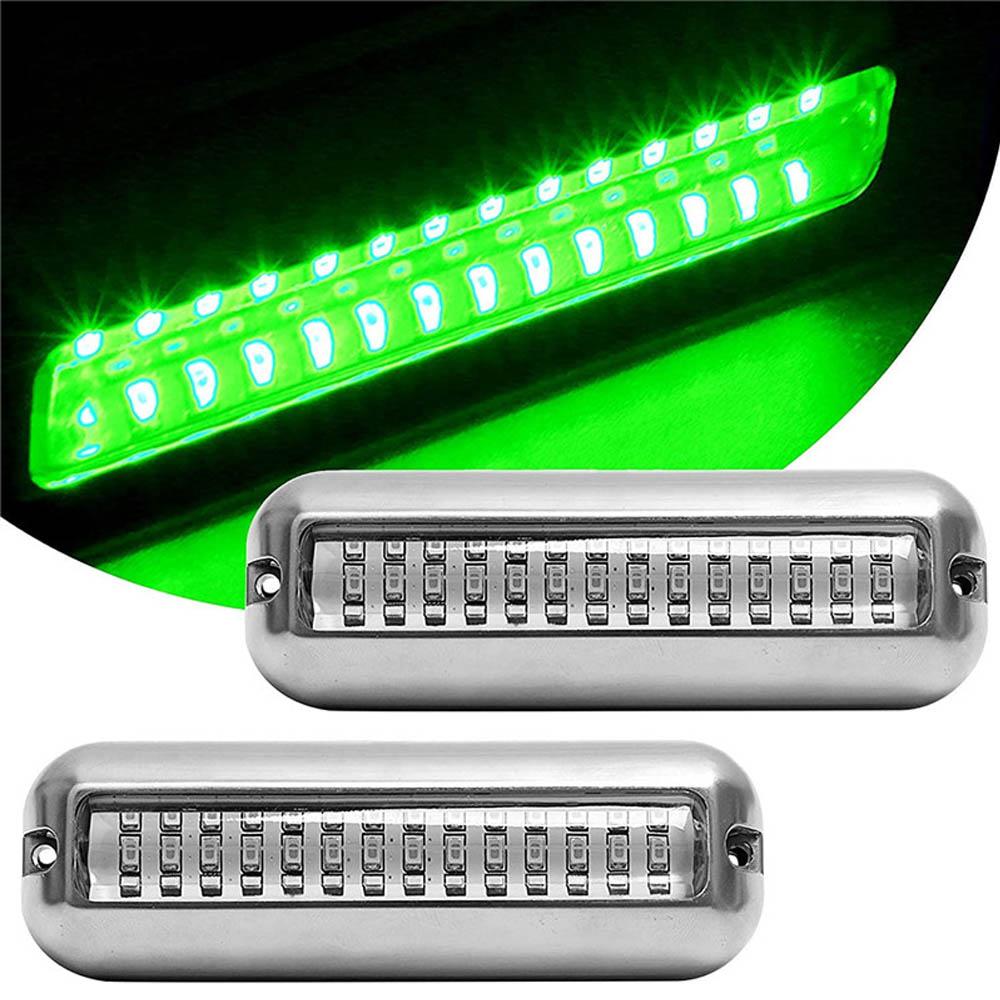 42 LED Stainless Steel Marine Navigation Light 80W Underwater Pontoon For Boat IP68 Waterproof Yachting Ship Fishing Night Lamp