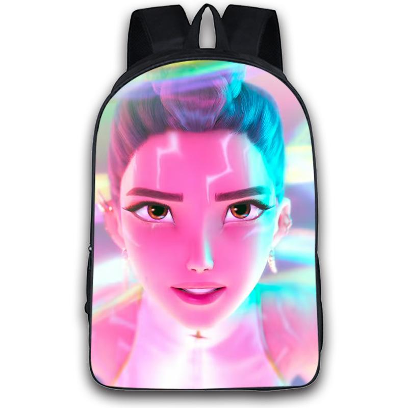 Kpop Demon Hunters Backpack Boys Girls Zoey Mira Rumi Bookbag Knapsack Schoolbag Rucksack Travel Backpacks Birthday Gifts