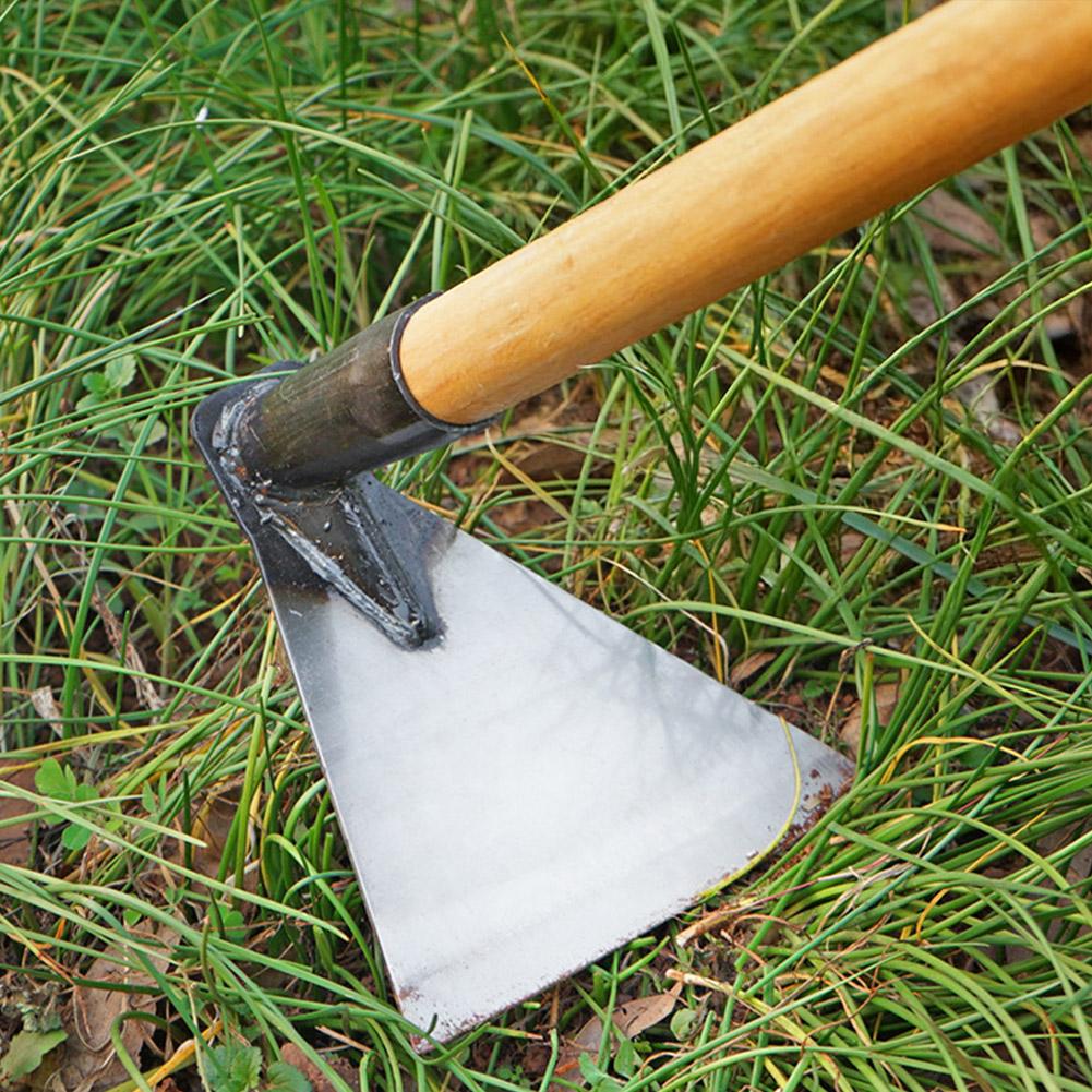 12cm Manganese Steel Triangle Hoe - Thickened Welded Multi-Function For Farm Weeding Vegetable Planting C7G2