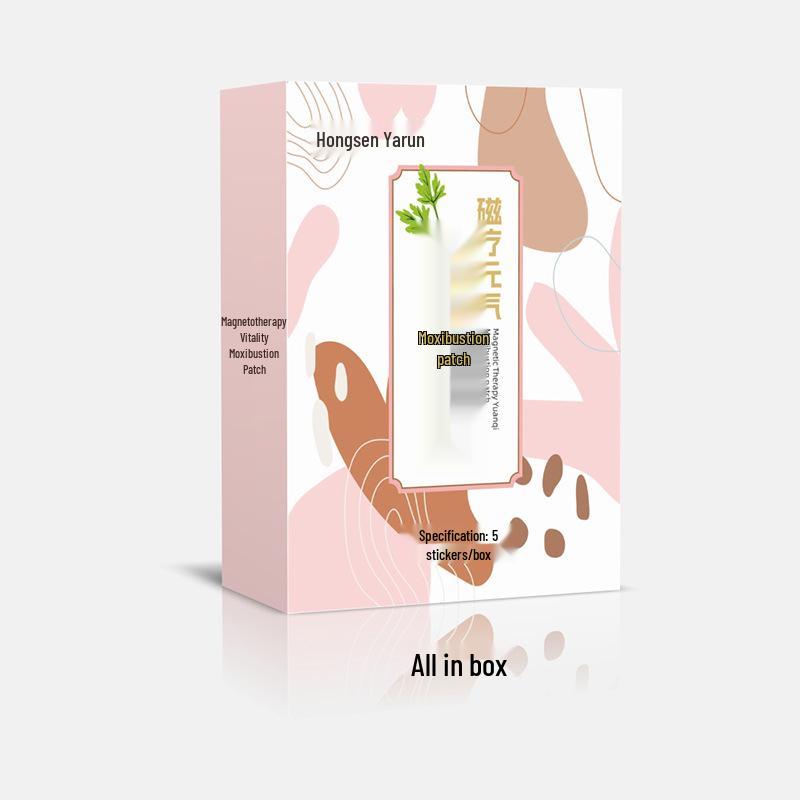 

Mugwort Self-Heating Moxibustion Patch - Magnetic Therapy, Navel Warm Pack for Cleansing and Dampness Relief