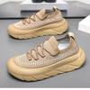 New autumn men's casual shoes comfortable breathable sports shoes fashionable fly-woven mesh shoes