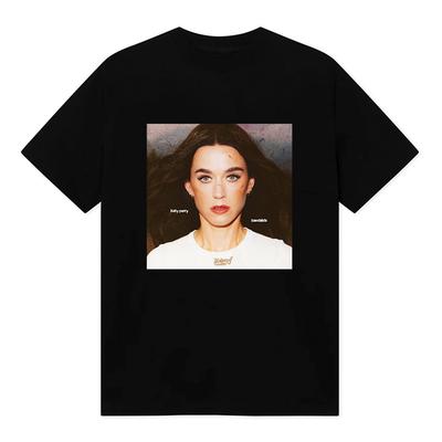 KatyPerry Bandaids Single Print T-shirt Unisex Streetwear Short Sleeve Cotton Male/Female Tshirts O-neck Loose Unisex Streetwear