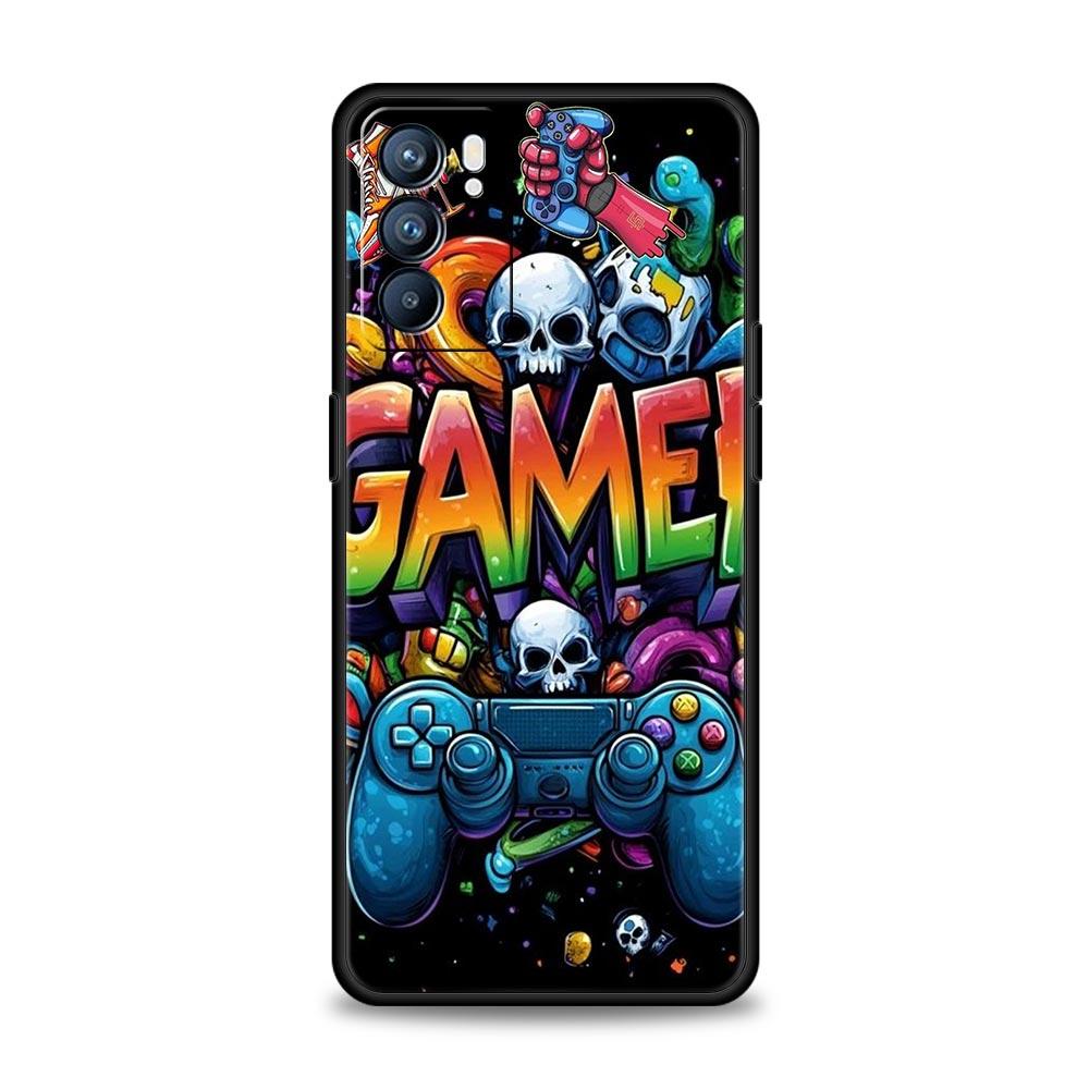 Technology Game Console Phone Case For Oppo Reno 13 12 11 10 7 F Find X5 X6 A98 A80 A79 A78 A57 A54 A31 A17 Pro Soft TPU Cover