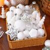 SHareconn 100pcs Christmas Tree Decorations Ornaments Set, Shatterproof Plastic Baubles Decorative Balls for Xmas Tree Decor Holiday Wedding Party,