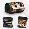 1pc Learn Kittens Design Double Layer Flip Pencil Case-Large Capacity Zipper Closure, Suitable for Schools, Offices and Travel, Ideal Birthday/holiday