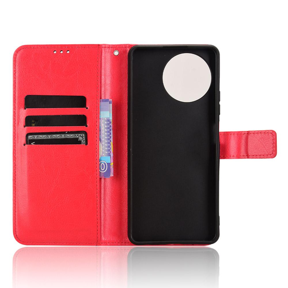 For Blackview Shark 8/Oscal Tiger 12 Wallet Case Crazy Horse Texture Leather Phone Cover