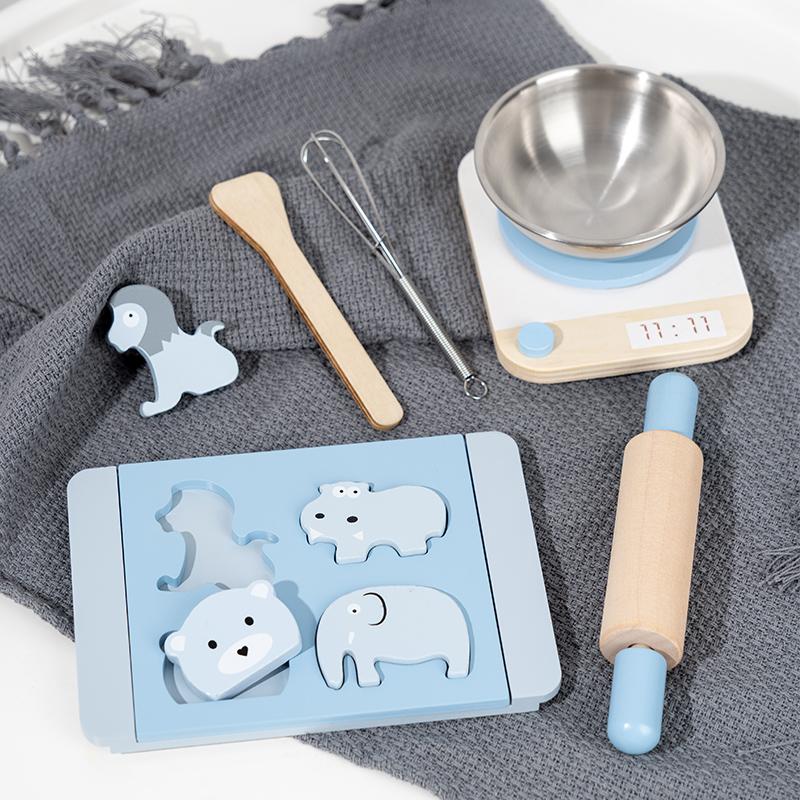 Wooden Play House Baked Cookie Toys Simulation As Chef Play House Game Parent-Child Interactive Simulation Making Cookie Games