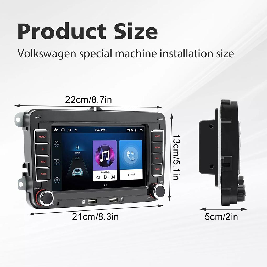 Black Stay Connected And Entertained With GOLF MK6 7 Car Radio For GOLF MK6 7