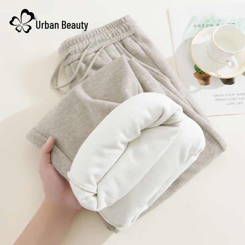 

Urban Beauty Women s Winter Fleece-Lined Loose Straight-Leg Pants L