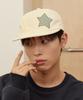 WAIKEI Yk Check Applique Ball Cap Light Yellow