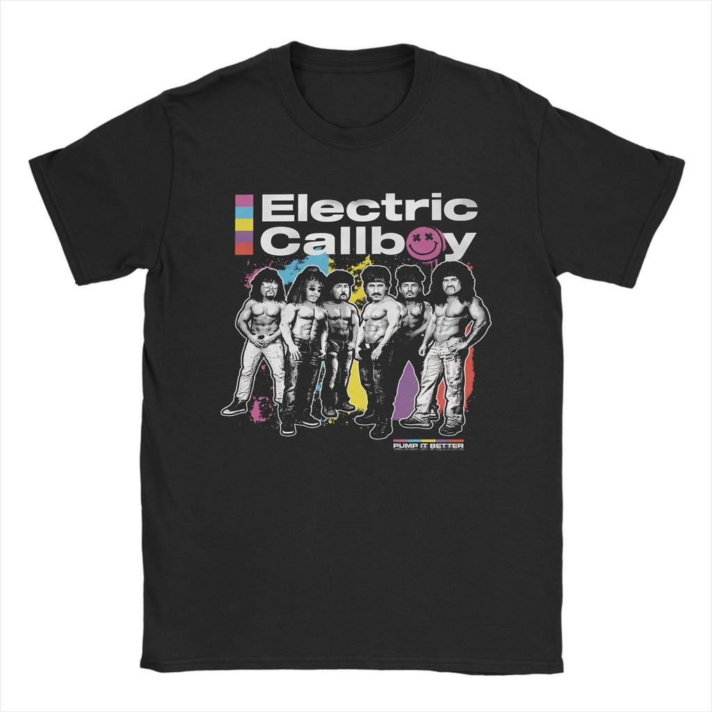 Men Women Graphic Printing Electric Callboy   Tee T Shirt 100% Cotton  T-shirts Clothes