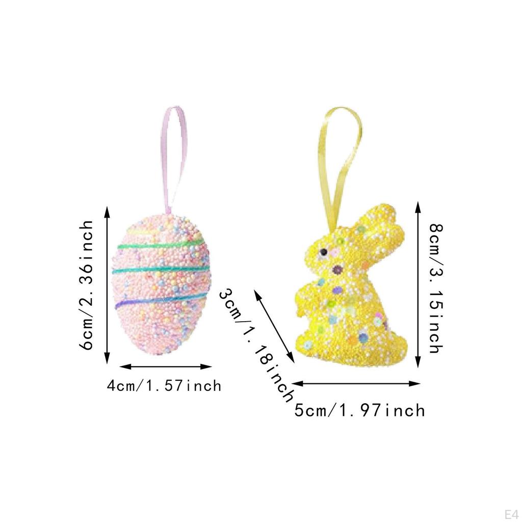 Easter Hanging Decorations DIY Crafts Adorable Pendants Foam Material for Party Supplies