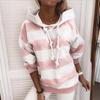 Damen Gestreiftes Langarm Herbst Sweatshirt - Dünnes Oberteil