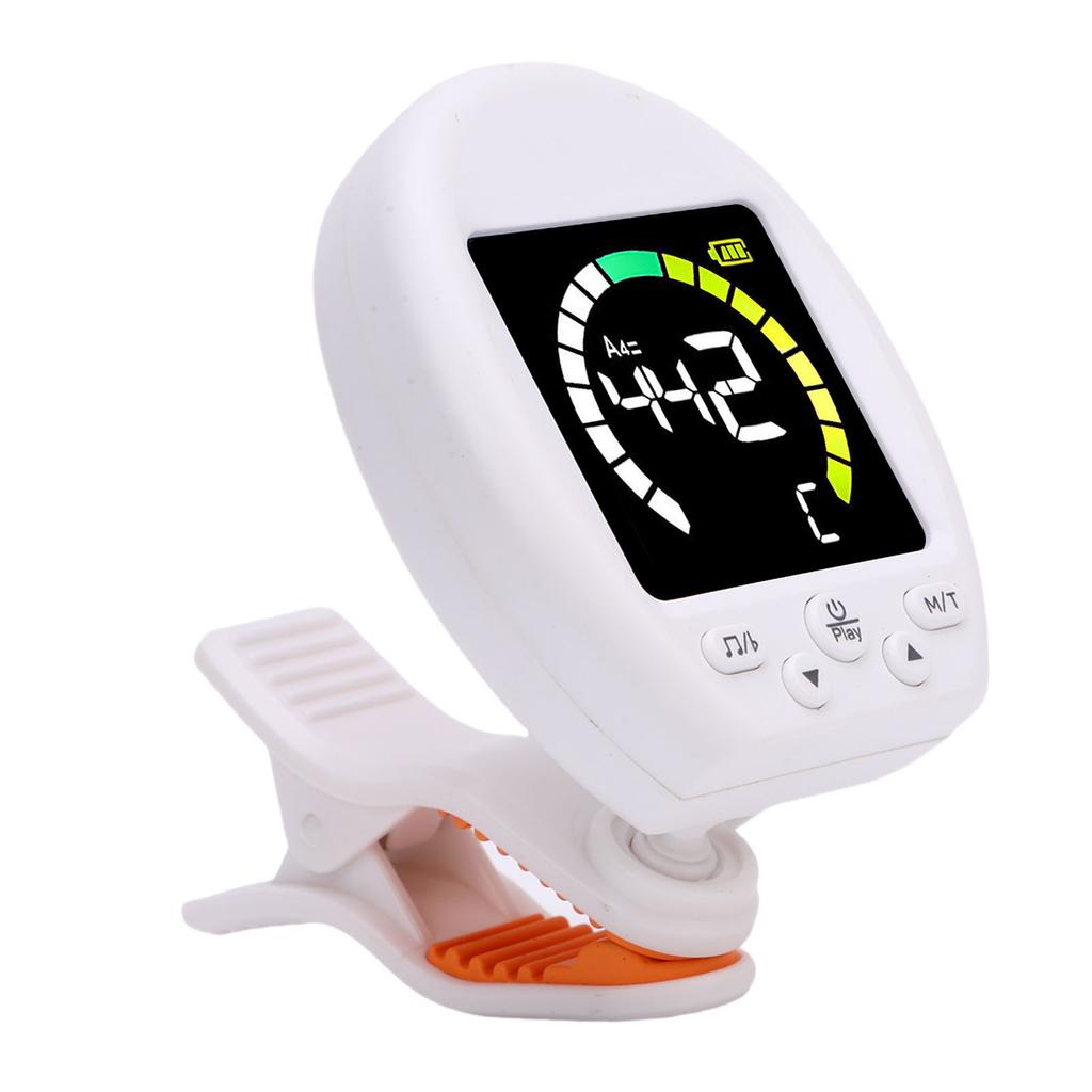 Digital Metronome Tuner Multifunctional Accurate Rotating Clamp Design High Sensitivity Guitar Tuner and Metronome