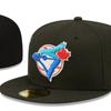 Toronto Blue Jays Closed-top Sun Protection Hat, Couple's Sun Hat, Embroidered Cap, Full-cover Baseball Cap